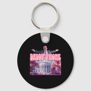 Daddys Zuhause Trump Pink Trump Won 2024: Amerika Schlüsselanhänger
