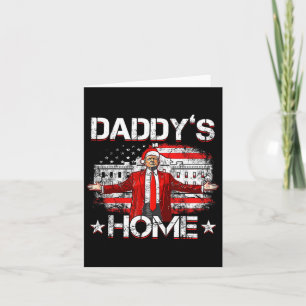 Daddys Zuhause Trump Xmas 2024 Funny Trump nimmt A Karte