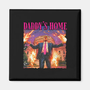 Daddys Zuhause White House Trump Magnet