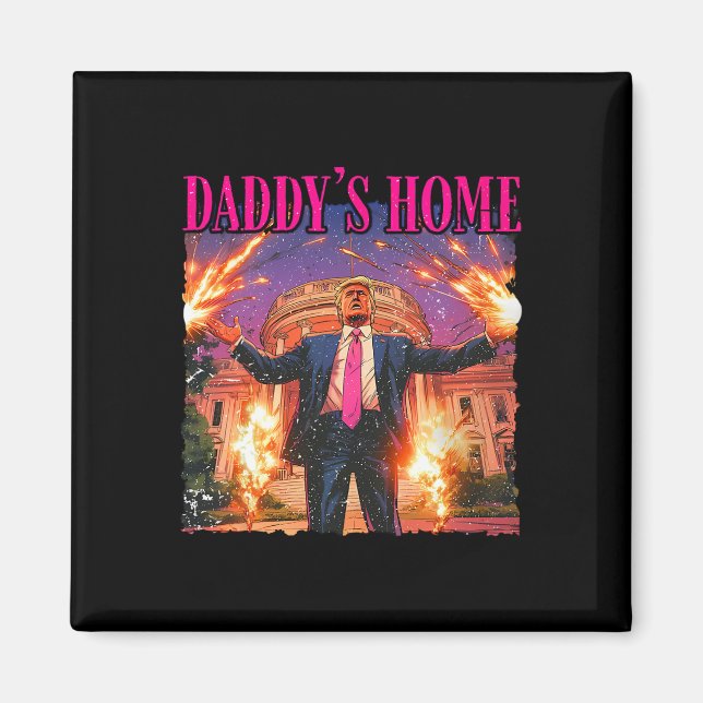 Daddys Zuhause White House Trump Magnet (Vorne)