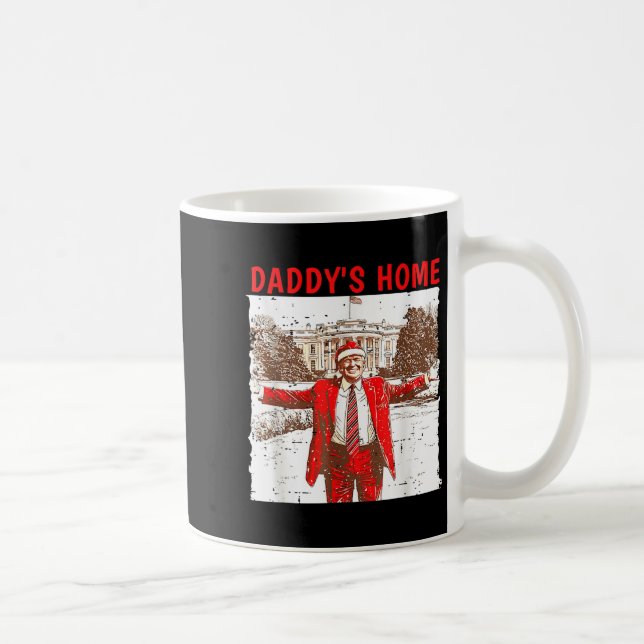 Daddys Zuhause wird zu Weihnachten Zuhause sein Tr Kaffeetasse (Rechts)