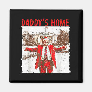 Daddys Zuhause wird zu Weihnachten Zuhause sein Tr Magnet