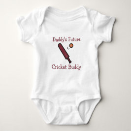 Daddys zukünftiger Cricket-Kumpel | Benutzerdefini Baby Strampler