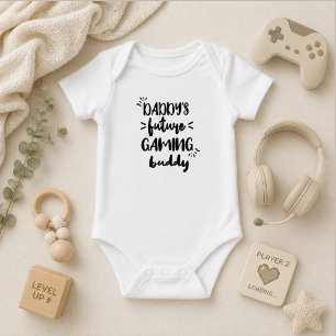 Daddys zukünftiger Gaming-Kumpel Lustiger Gamer-Va Baby Strampler