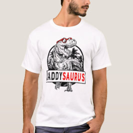 Daddysaurus Daddy Saurus T Rex Vatertag 1WH1 T-Shirt