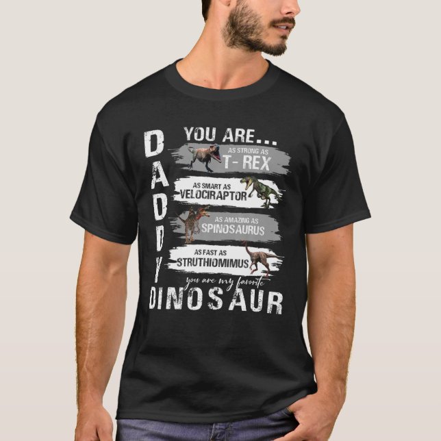 Daddysaurus Dinosaur Daddy Dino Family Matching Re T-Shirt (Vorderseite)