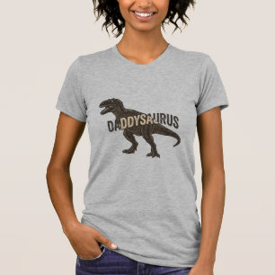 Daddysaurus Dinosaur Vintage Gravur Shirt Design