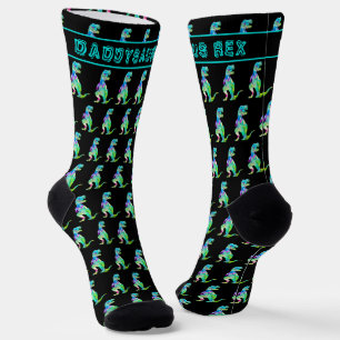 Daddysaurus Funny Vater T Rex Socken