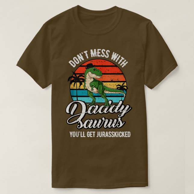 Daddysaurus Rex Dinosaur Daddy Rex Vathers Day Din T-Shirt (Design vorne)