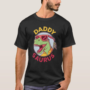 Daddysaurus Rex Dinosaur Daddy Saurus Familienmatt T-Shirt