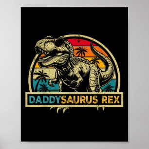 Daddysaurus Rex Dinosaur Daddy Saurus Rex Family M Poster