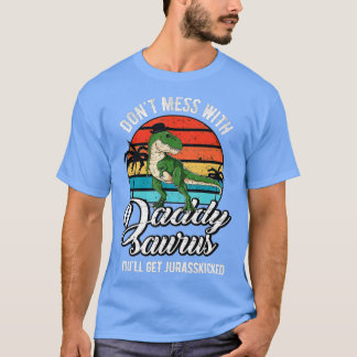 Daddysaurus Rex Dinosaur Papa T-Rex Vatertag T-Shirt