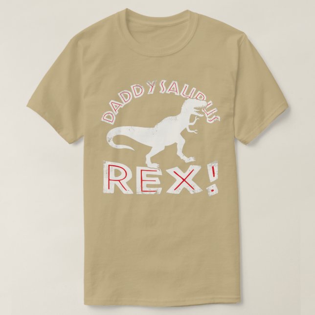 DaddySaurus Rex TRex Fathers Day T-Shirt (Design vorne)