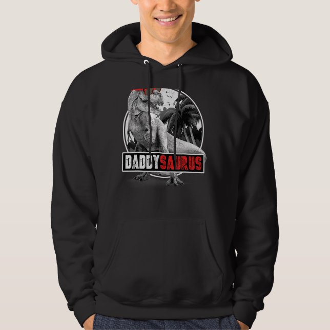 Daddysaurus Rex Vater Dinosaur Daddy Saurus Father Hoodie (Vorderseite)