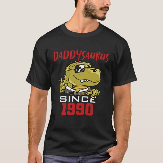 Daddysaurus seit 1990 T-Shirt (Vorderseite)