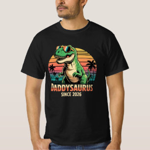 Daddysaurus Seit 2026 – Lustiges Neues Vater-Dinos T-Shirt
