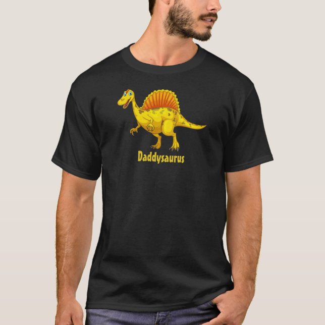 Daddysaurus Spinosaurus Dinosaurus Vater TeeShirt T-Shirt (Vorderseite)
