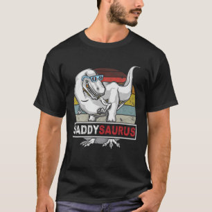 DADDYSAURUS T Rex Dinosaur Daddy Saurus Geburtstag T-Shirt