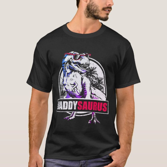 DaddySaurus T-rex Dinosaur Funny Vathers Day T-Shirt (Vorderseite)