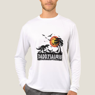 Daddysaurus T-Rex Lustiges Dinosaurier Vater Gesch Tri-Blend Shirt
