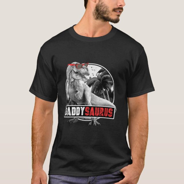 Daddysaurus T Rex Vater Dinosaur Daddy Saurus Vate T-Shirt (Vorderseite)