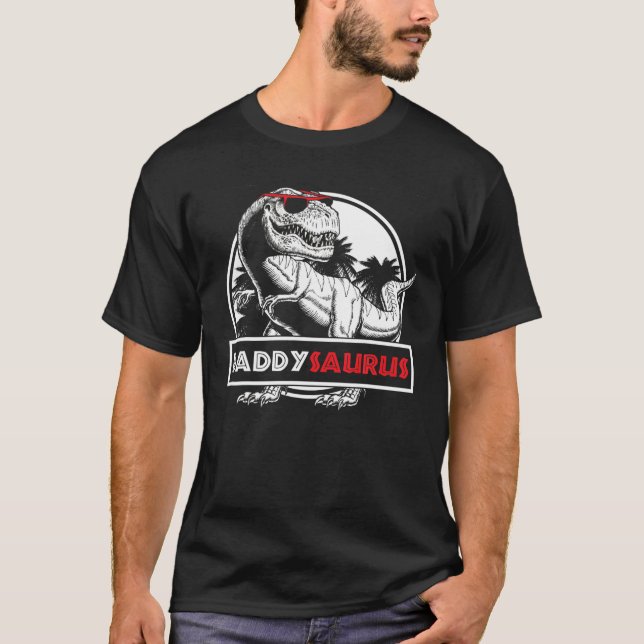 Daddysaurus T Shirt Fathers Day gibt dem Papa die  (Vorderseite)