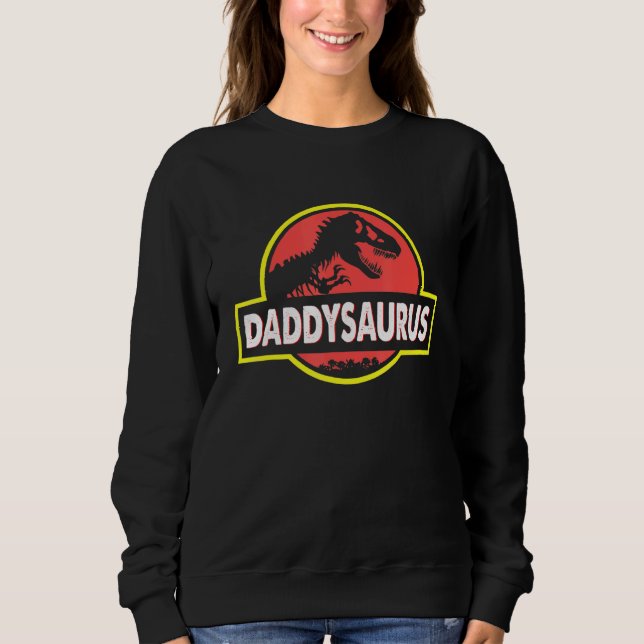 Daddysaurus Vater Husband Matching Dinosaurier Sweatshirt (Vorderseite)