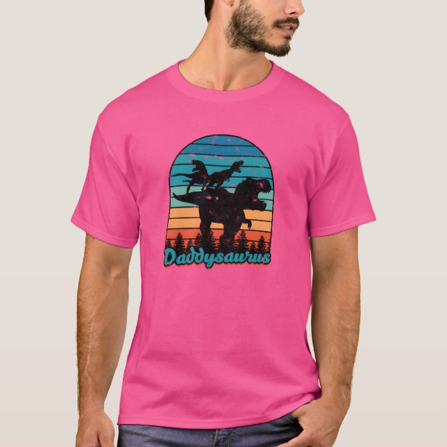 Daddysaurus Vater T-Shirt (Vorderseite)