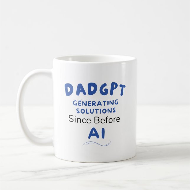 DadGPT Lustiger AI-Vater  Kaffeetasse (Links)