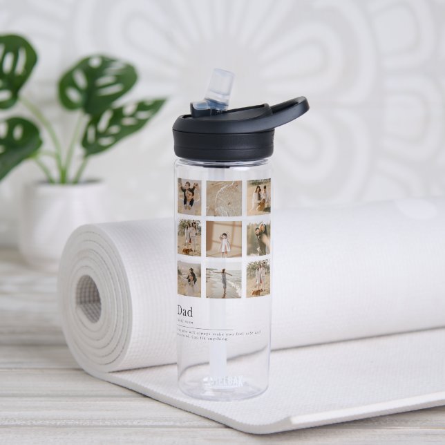 #DadIdealNomenWasserflasche Trinkflasche (Yoga (gedreht))