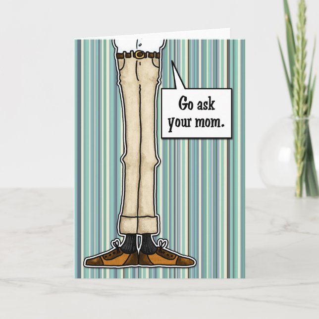 Dadism - für jeden Vater Karte (Vorderseite)