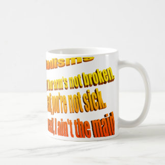 Dadisms, regeln es sich tasse