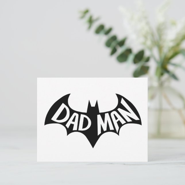 Dadman Superhero Postkarte (Stehend Vorderseite)
