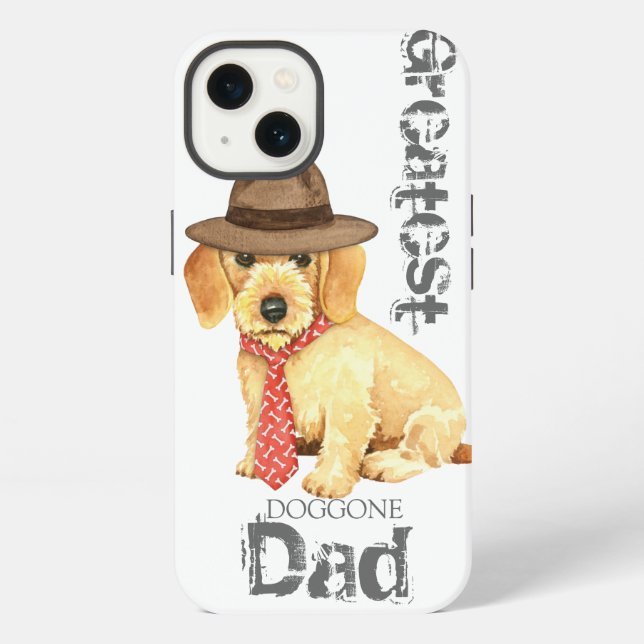 Dadraht-Dackel iPhone Hülle (Rückseite)
