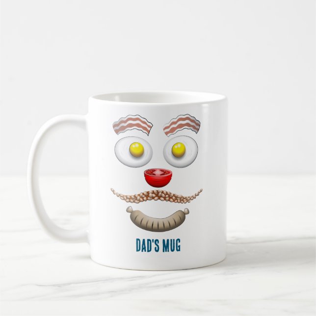 Dads englisches Frühstück  Kaffeetasse (Links)