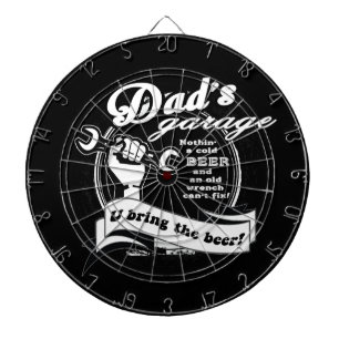 Dads Garage Bring Bier Dartscheibe
