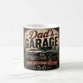 Dad's Garage Kaffeetasse für klassische Autos und
