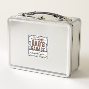Dads Garage Vintage Vatertag Metall Brotdose
