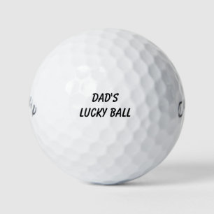 Dads Glücksball Lustiges Geburtstags-Weihnachtsg Golfball