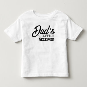 Dad's Little Receiver American Football Süßer Jung Kleinkind T-shirt