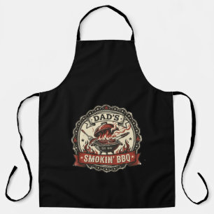 Dad's Smokin' BBQ Vintage Grill Schürze