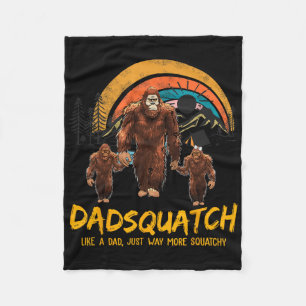 Dadsquatch wie ein Vater, einfach viel mehr Squatc Fleecedecke