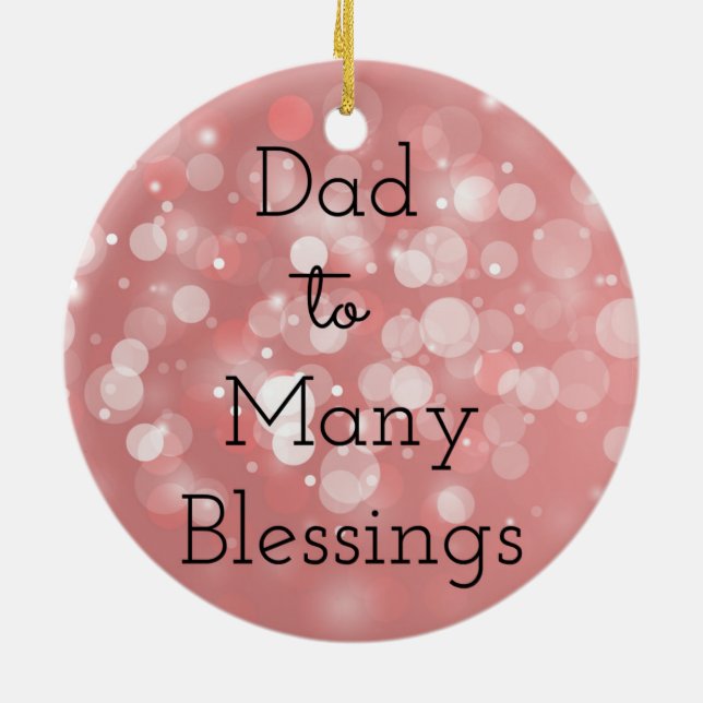 DadTo viel Segen Keramikornament (Hinten)