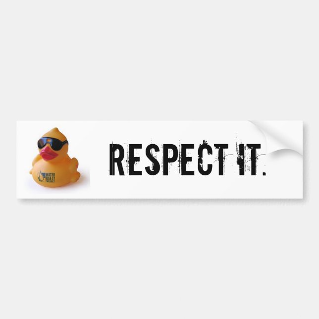 Daduck, respektieren es autoaufkleber (Vorne)