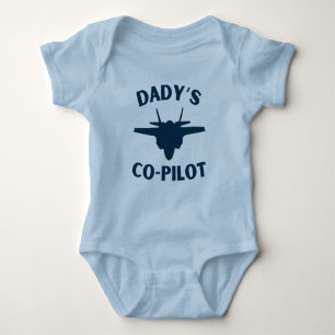 Dady's Co-Pilot Baby Strampler