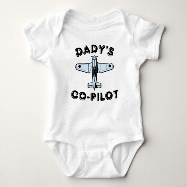 Dady's Co-Pilot Baby Strampler (Vorderseite)