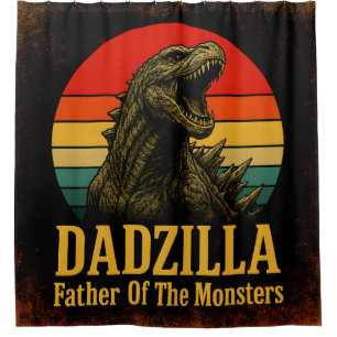 Dadzilla Vater der Monster Vatertag Duschvorhang