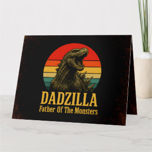 Dadzilla Vater der Monster Vatertag Karte