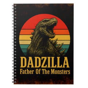 Dadzilla Vater der Monster Vatertag Notizblock