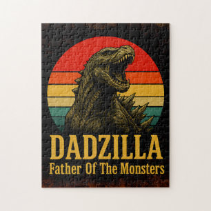 Dadzilla Vater der Monster Vatertag Puzzle